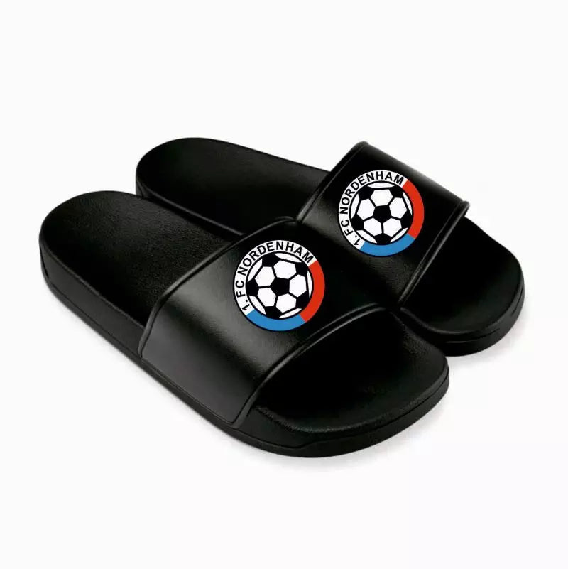 1.FC Nordenham Fan Badelatschen Schwarz