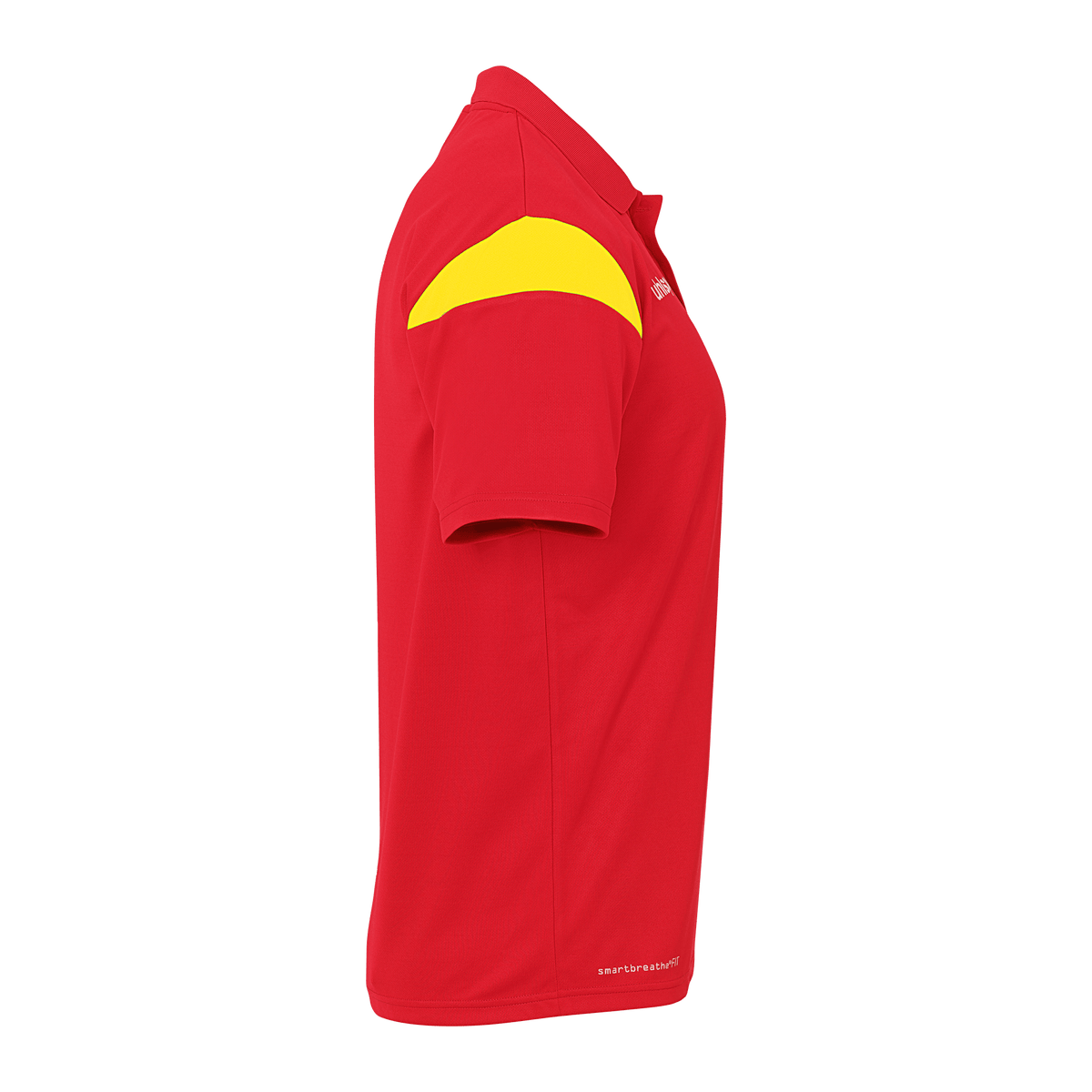uhlsport Squad 27 Polo Shirt Kind (rot/limonengelb)