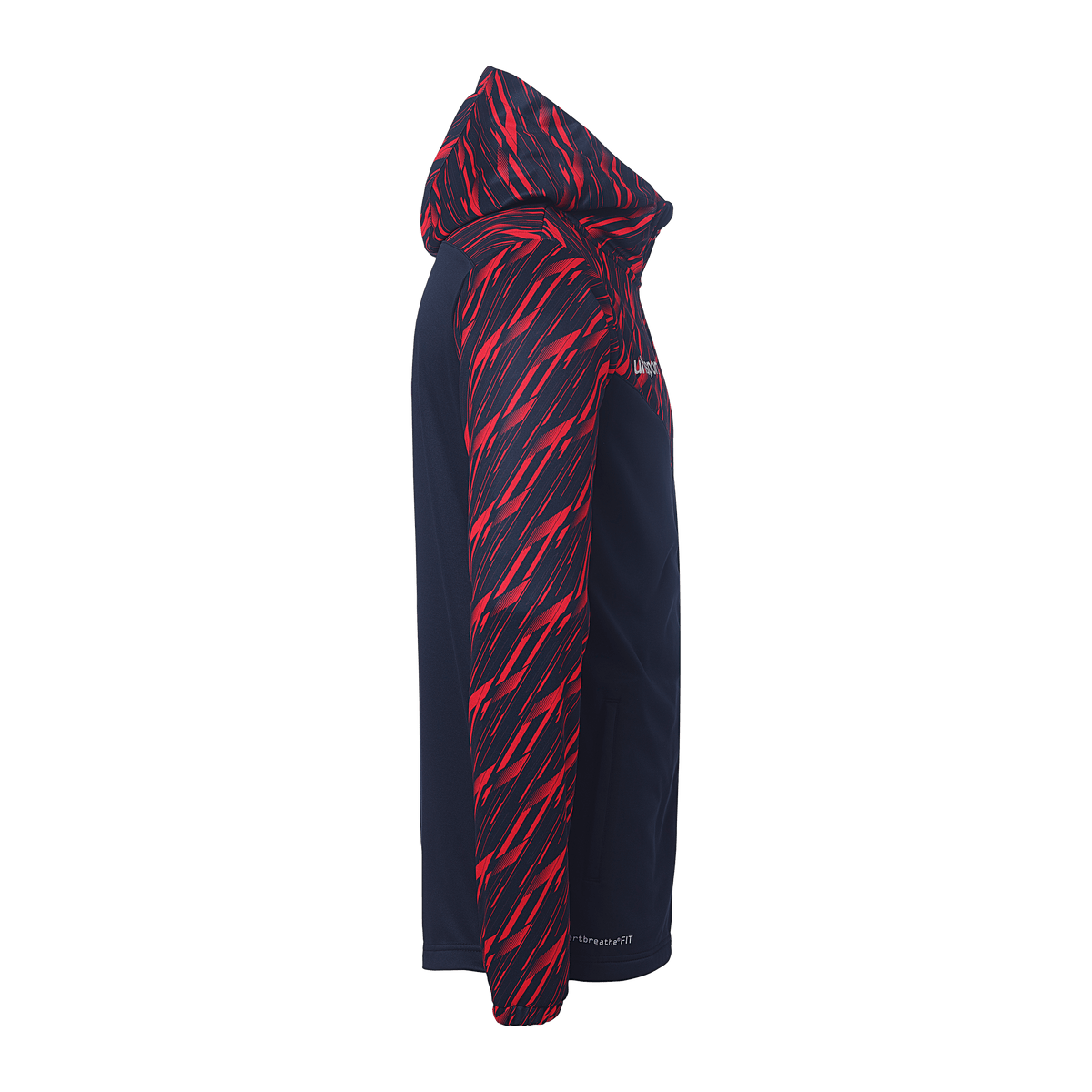 uhlsport Progressive 28 Multi Hood Jacke Kind (marine/rot)