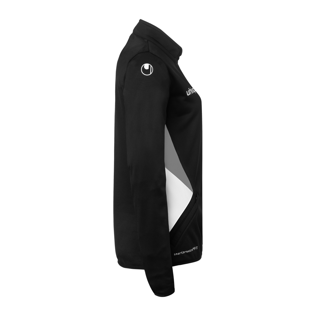 uhlsport Equipe 29 Classic Jacke Damen (schwarz/weiß/steingrau)