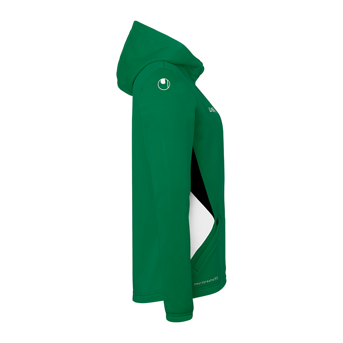 uhlsport Equipe 29 Multi Hood Jacke Damen (lagune/weiß/schwarz)