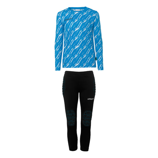 UHLSPORT Progressive Torwart Set Junior Kind Hellblau