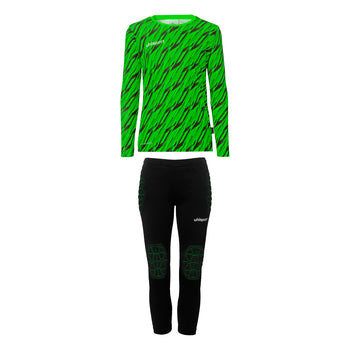 UHLSPORT Progressive Torwart Set Junior Kind Hellgrün