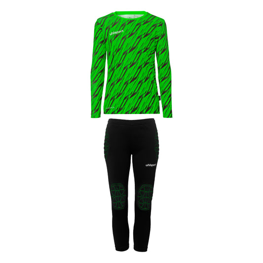 UHLSPORT Progressive Torwart Set Junior Kind Hellgrün
