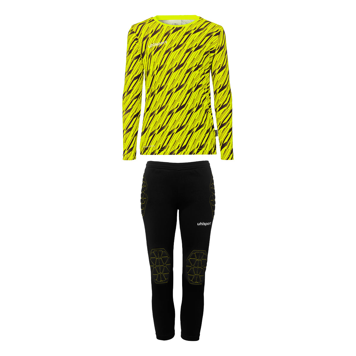 UHLSPORT Progressive Torwart Set Junior Kind Gelb