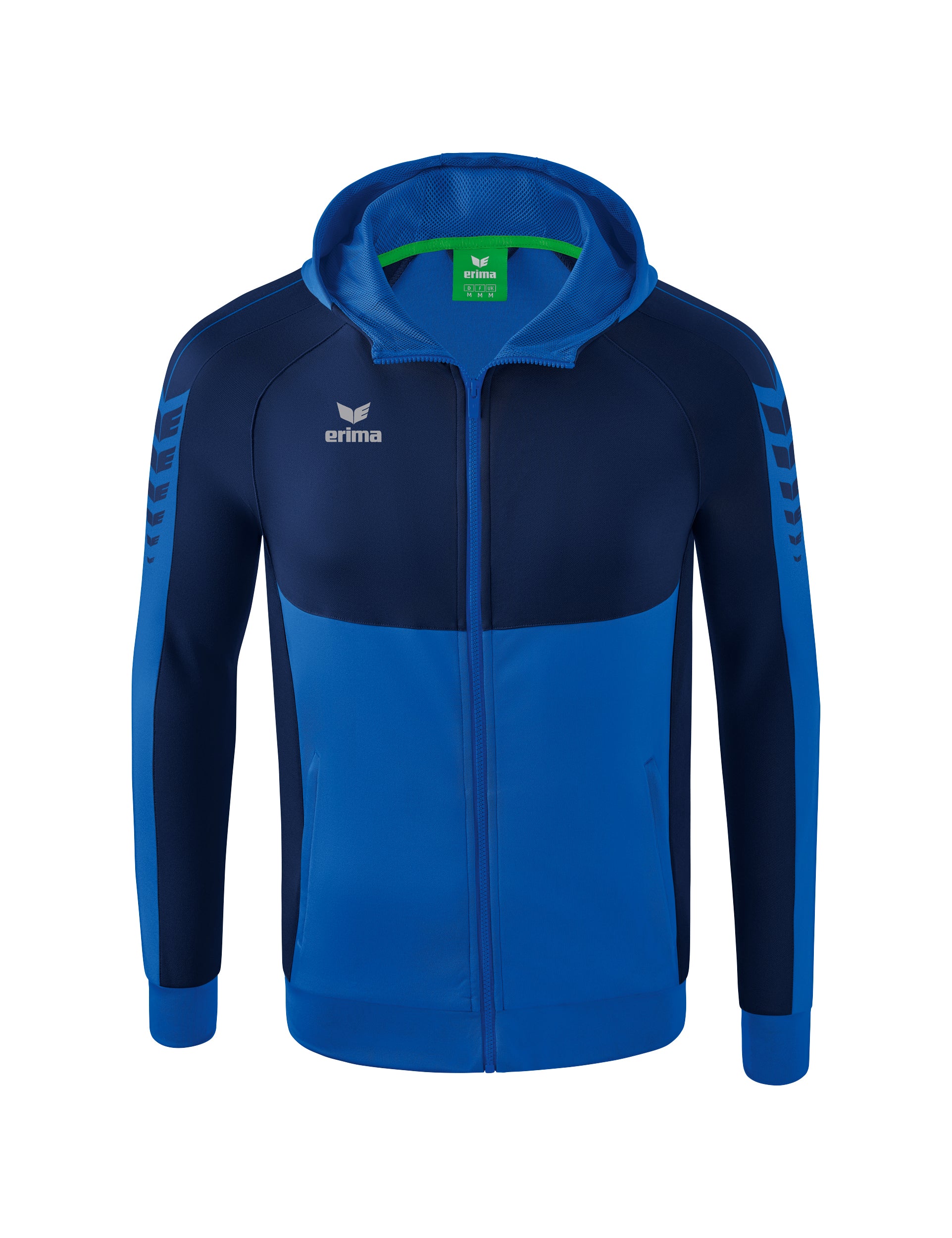 ERIMA Six Wings Trainingsjacke mit Kapuze Kinder Blau