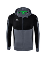 ERIMA Six Wings Trainingsjacke mit Kapuze Kinder Grau