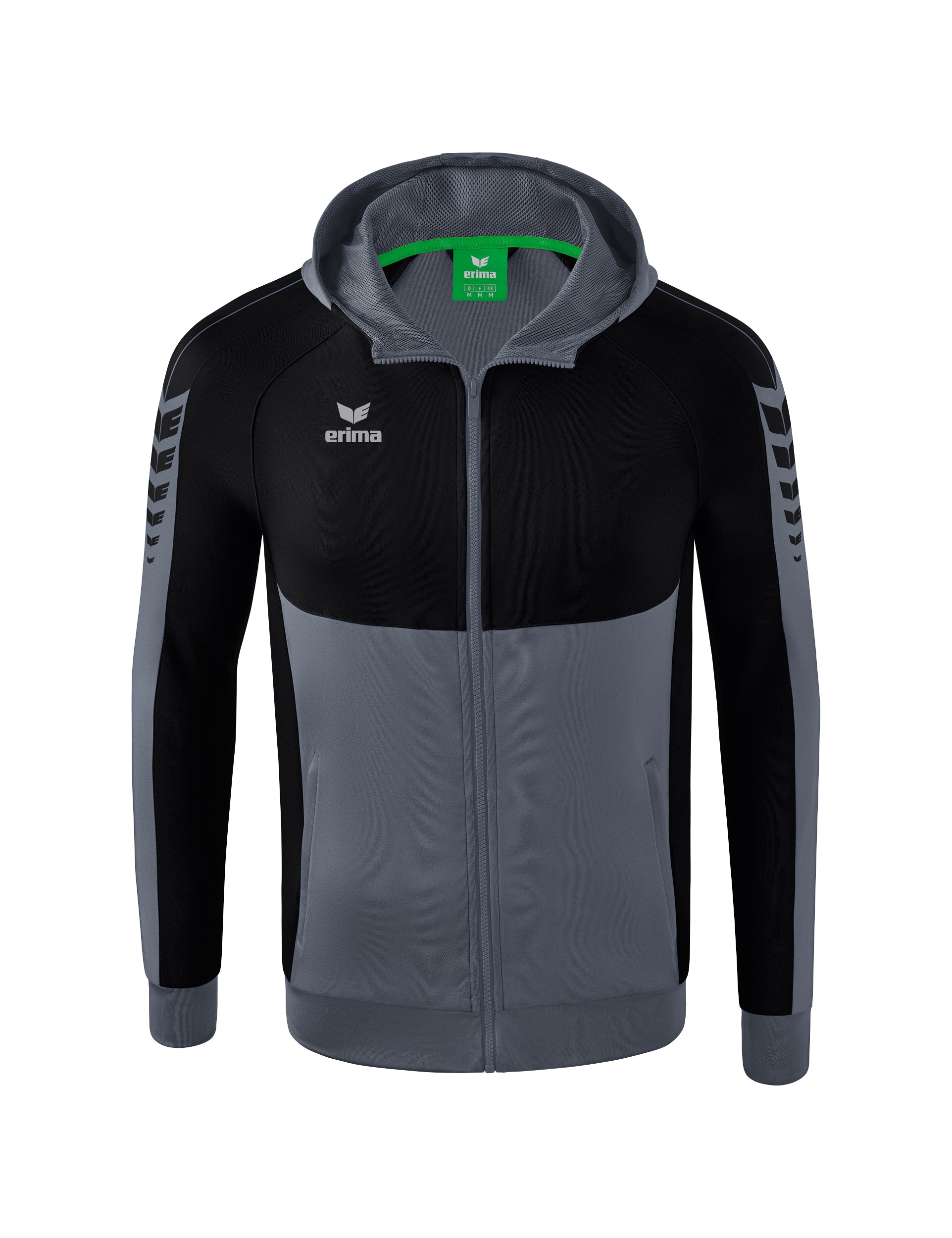 ERIMA Six Wings Trainingsjacke mit Kapuze Kinder Grau