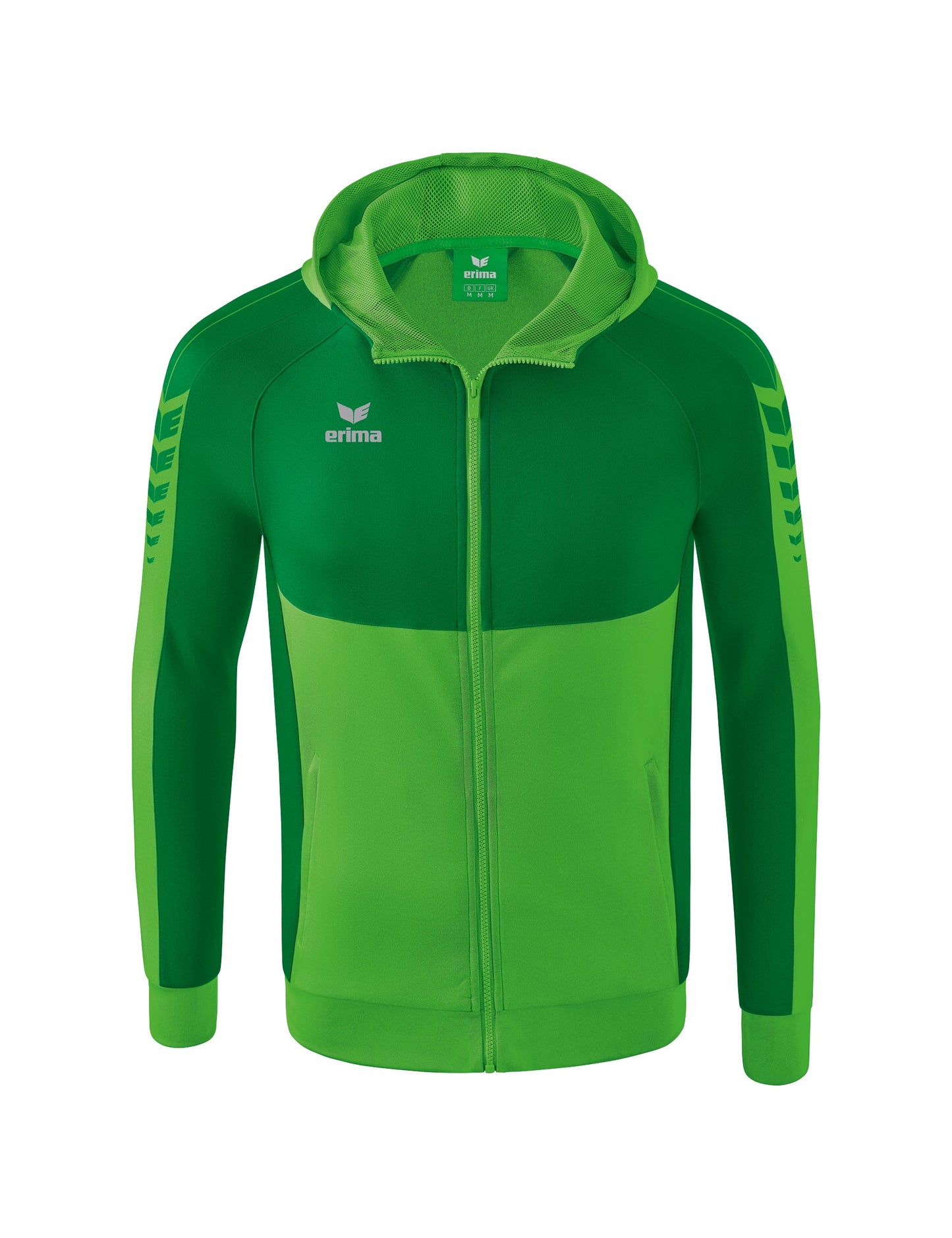ERIMA Six Wings Trainingsjacke mit Kapuze Unisex Grün