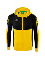ERIMA Six Wings Trainingsjacke mit Kapuze Kinder Gelb