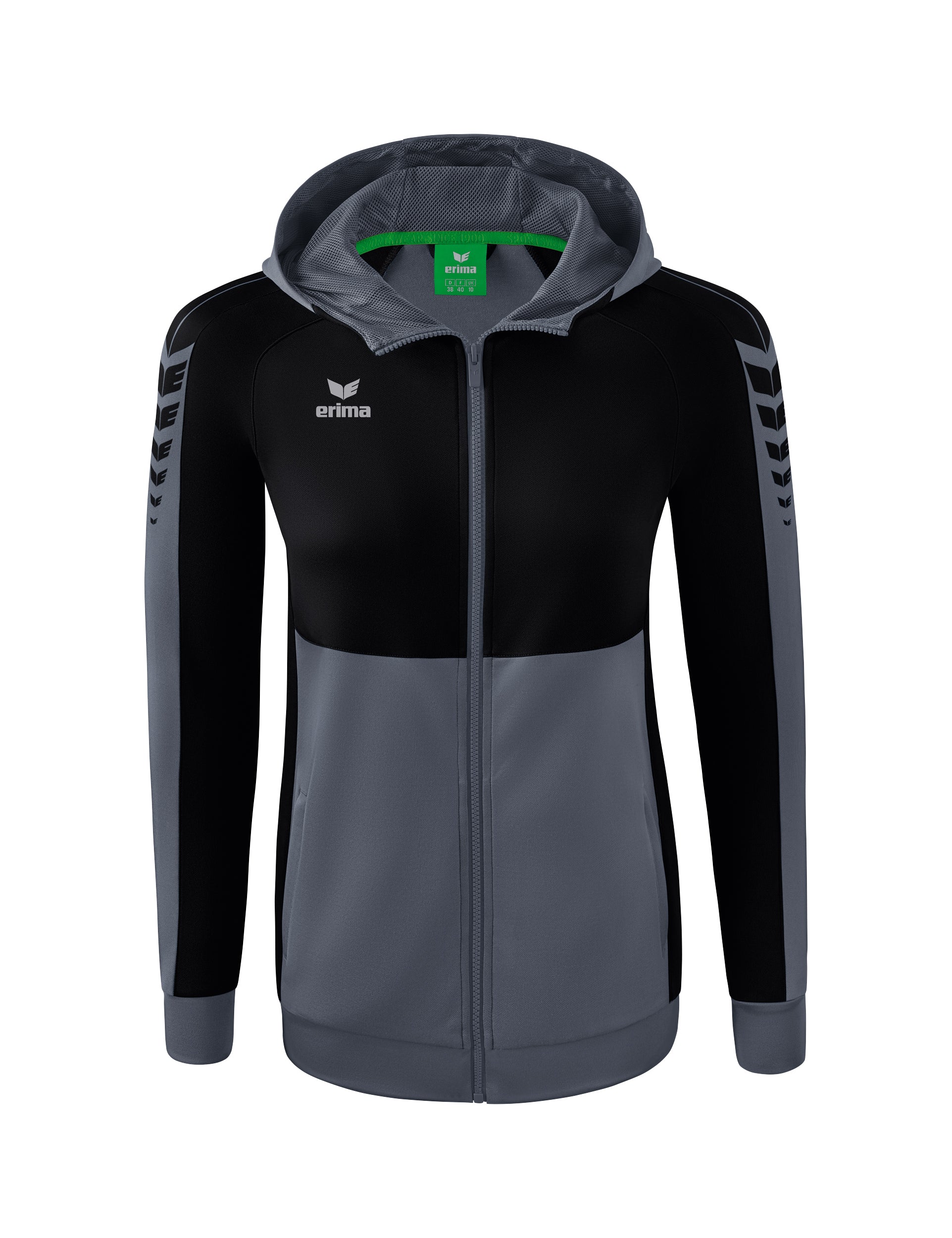 ERIMA Six Wings Trainingsjacke mit Kapuze Damen Grau