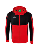 ERIMA Six Wings Trainingsjacke mit Kapuze Unisex Rot