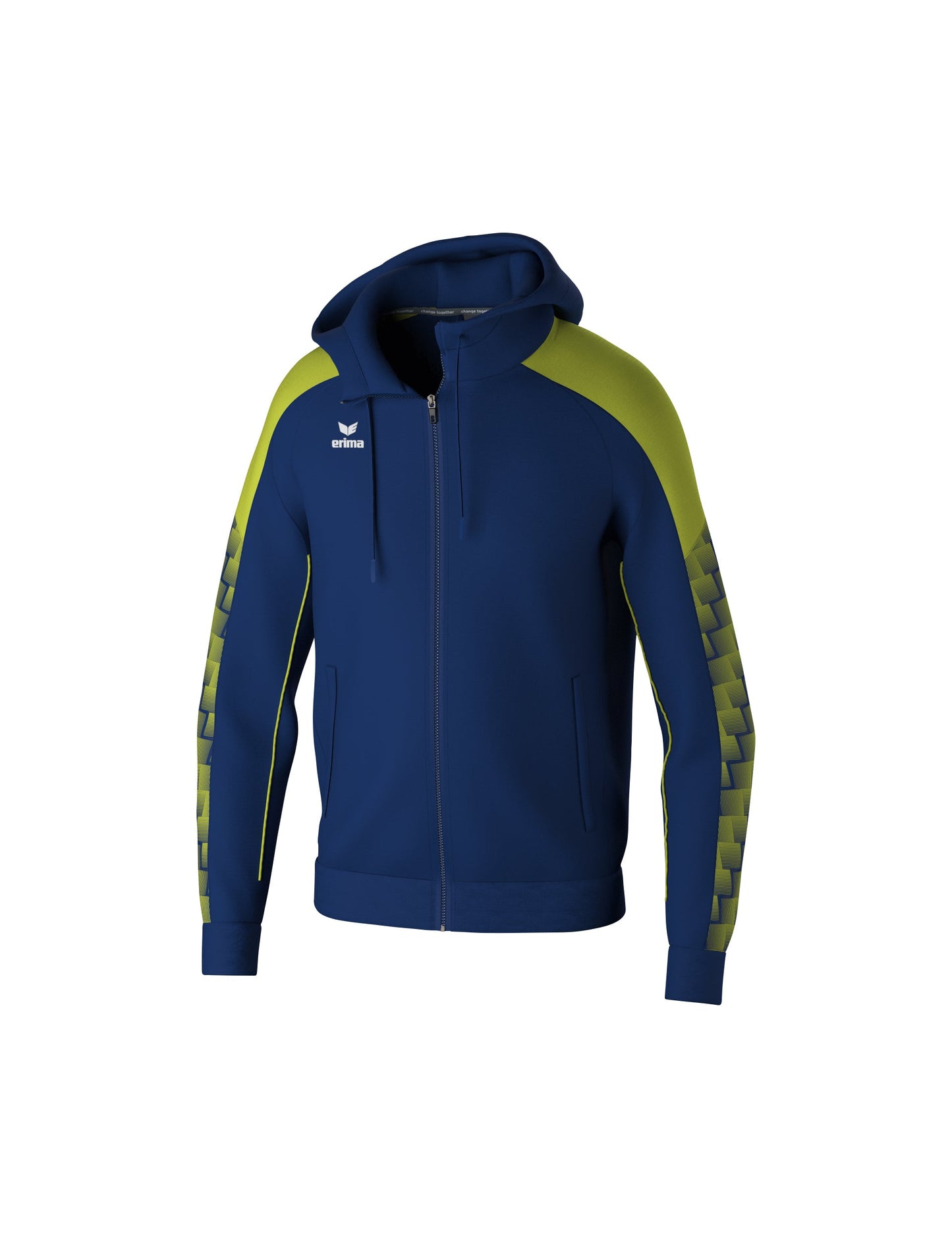 ERIMA EVO STAR Trainingsjacke mit Kapuze Unisex Blau