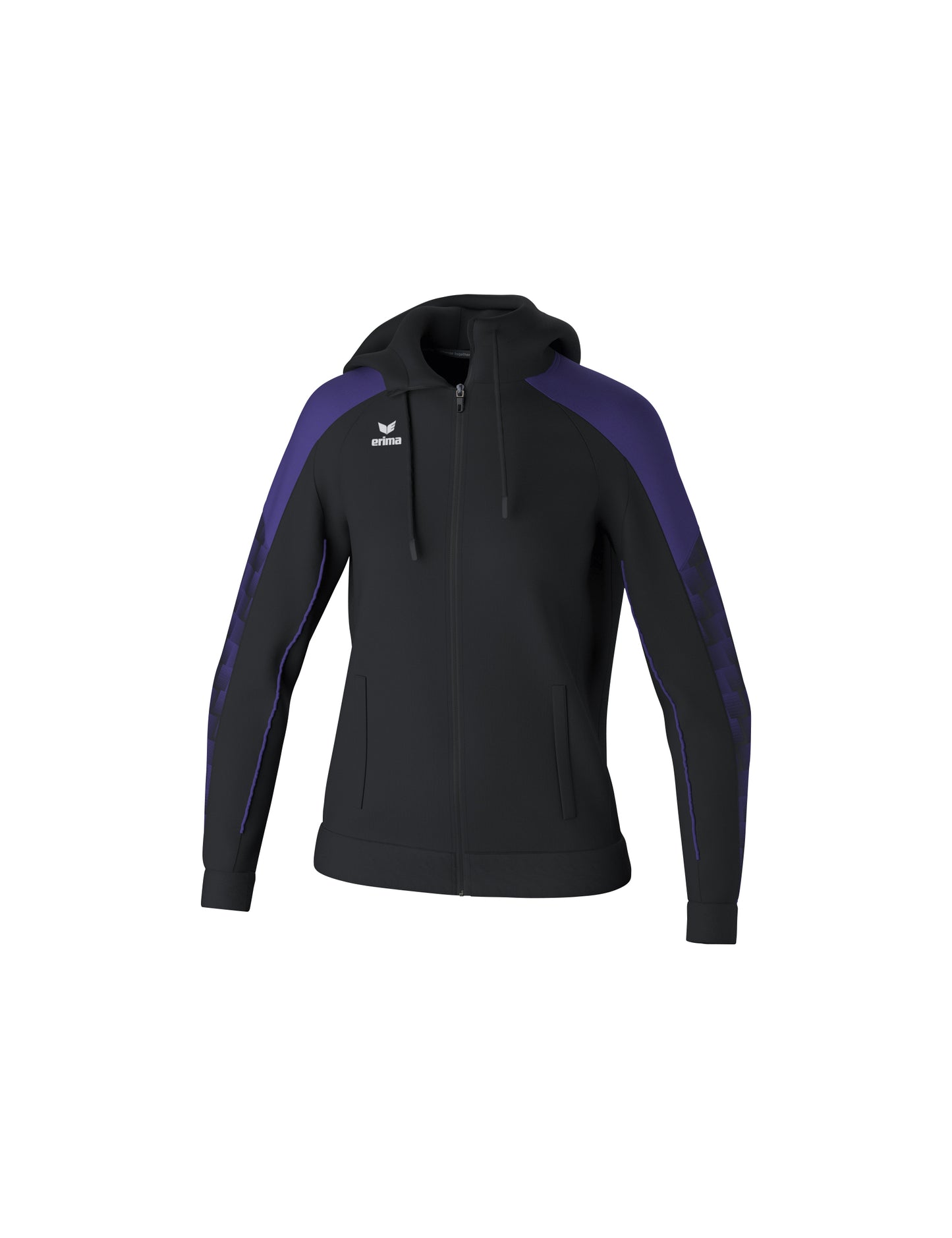 ERIMA EVO STAR Trainingsjacke mit Kapuze Damen Schwarz