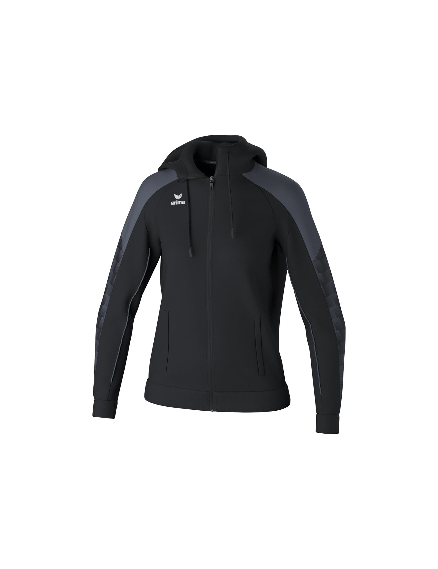 ERIMA EVO STAR Trainingsjacke mit Kapuze Damen Schwarz