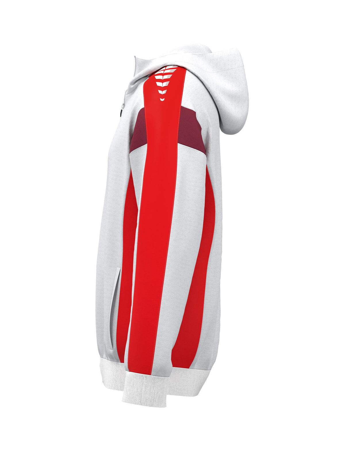 ERIMA CELEBRATE 125 Training Jacket with hood (weiß/rot)