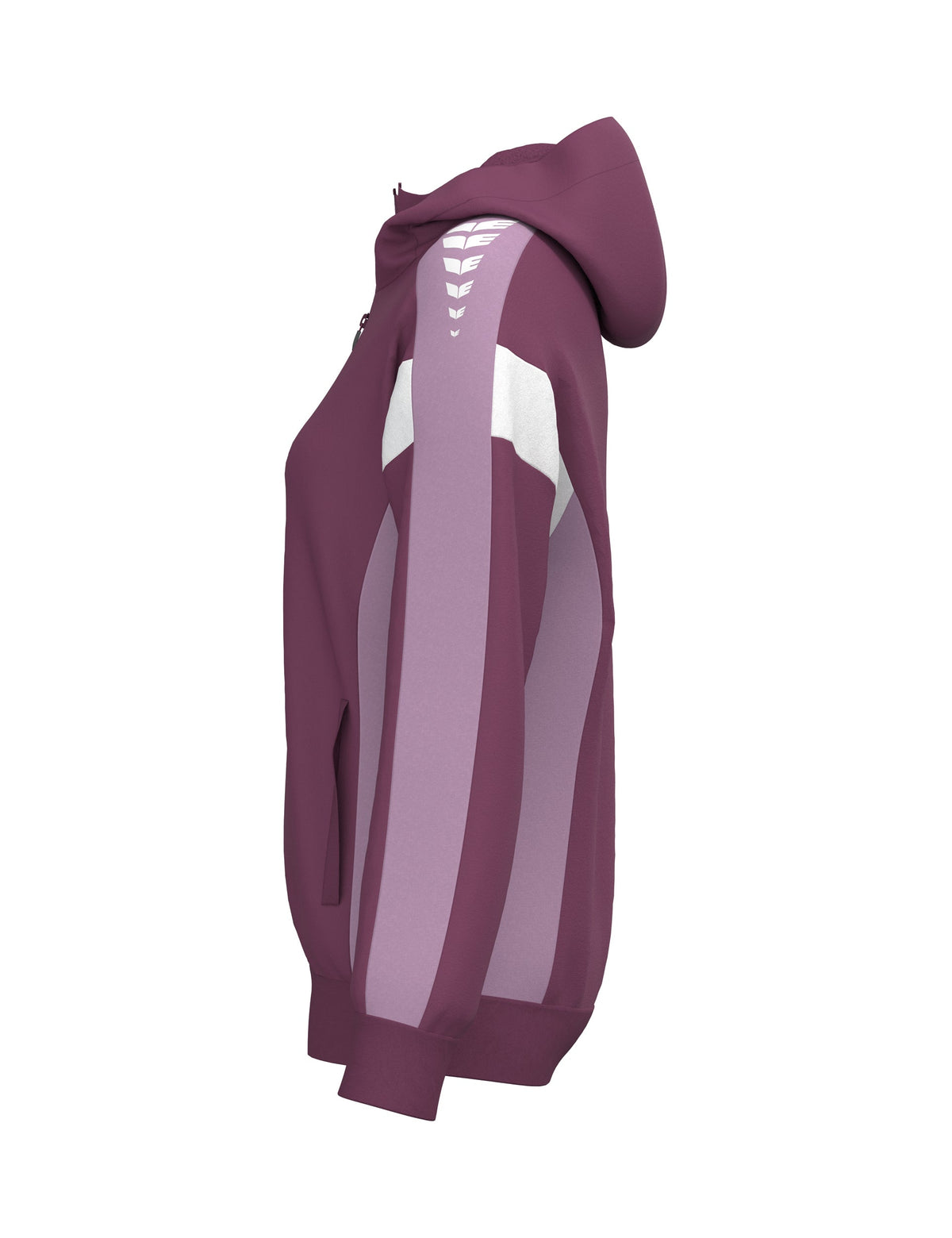 ERIMA CELEBRATE 125 Training Jacket with hood Damen (burgundy/lavender)