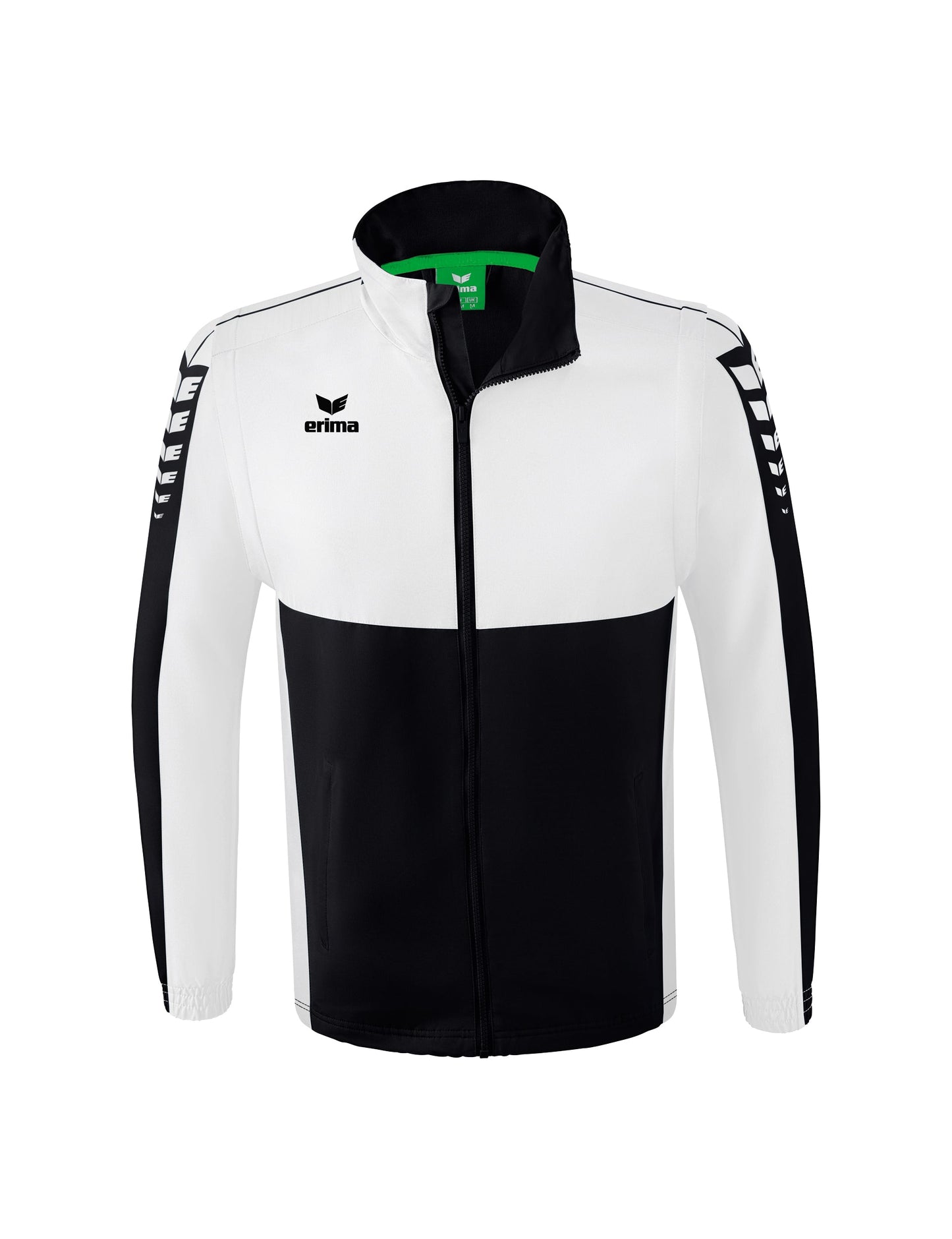 ERIMA Six Wings Jacke mit abnehmbaren Ärmeln Unisex Schwarz
