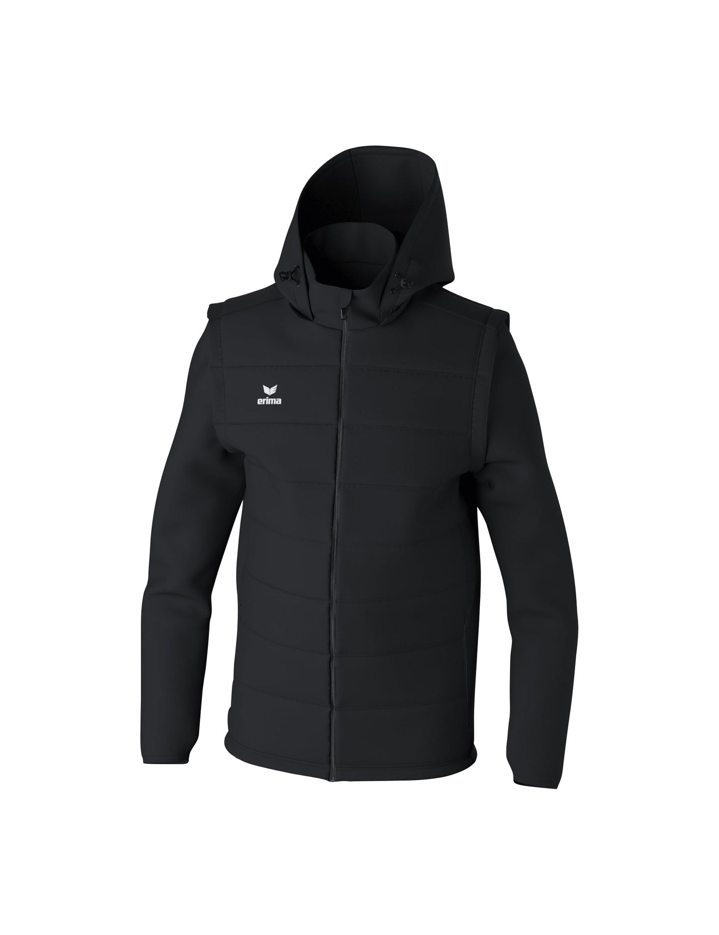 ERIMA TEAM Jacke mit abnehmbaren Ärmeln Unisex Schwarz