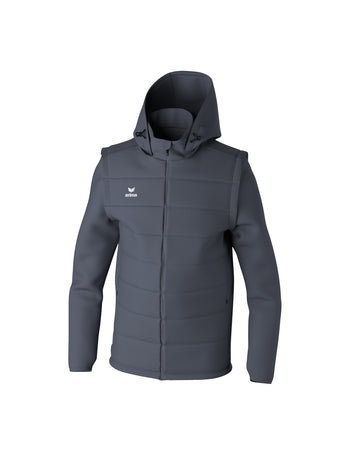 ERIMA TEAM Jacke mit abnehmbaren Ärmeln Unisex Grau