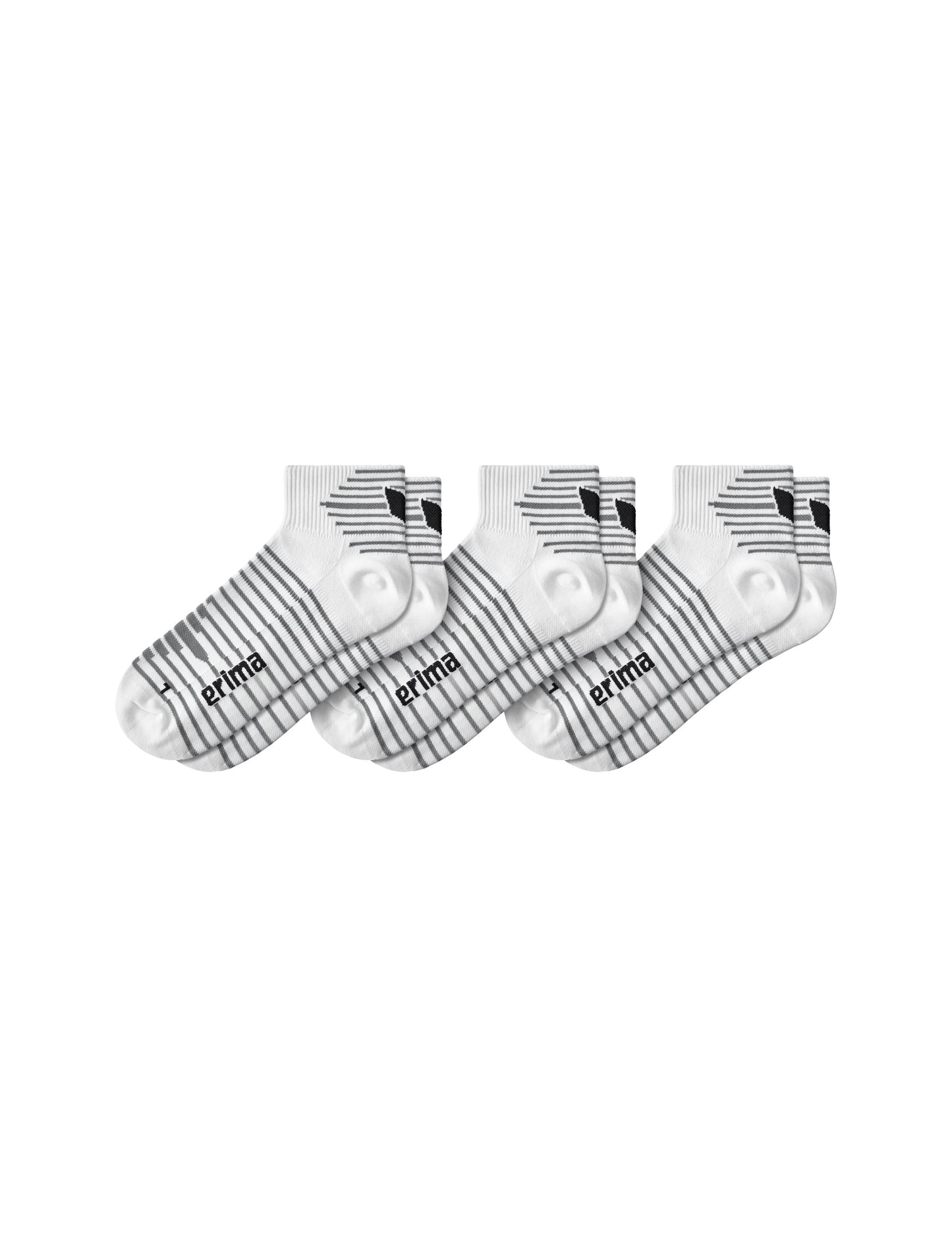 ERIMA 3-Pack Kurzsocken Unisex Weiß