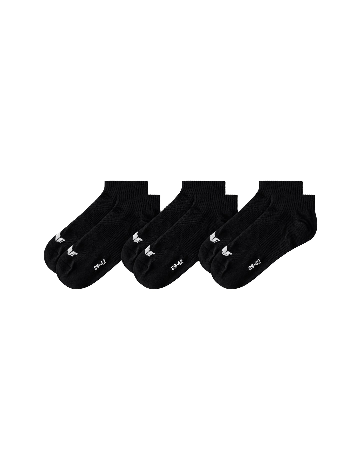 ERIMA 3-Pack Füßlinge Unisex Schwarz