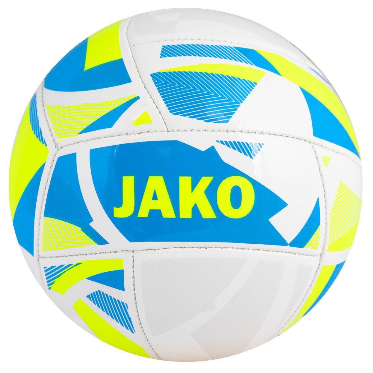 JAKO Miniball Iconic (weiß/jako blau/neongelb)