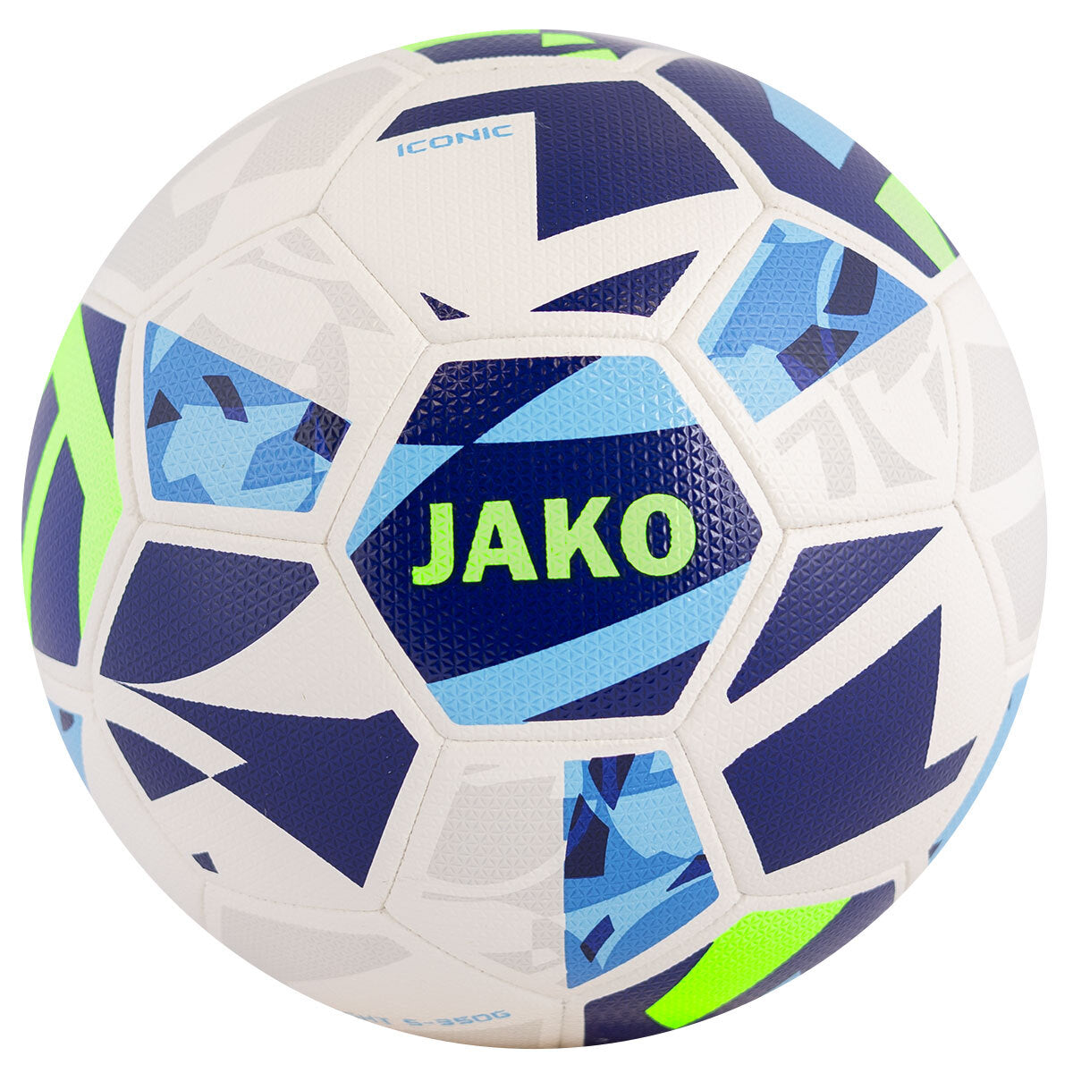 JAKO Lightball Iconic (weiß/navy/neongrün, 350g)