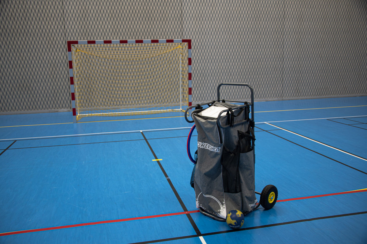 Powershot Der ultimative Gerätewagen-Handball Grau Weiß