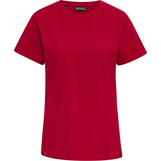 HUMMEL Red Basic T-Shirt S/S Damen Rot