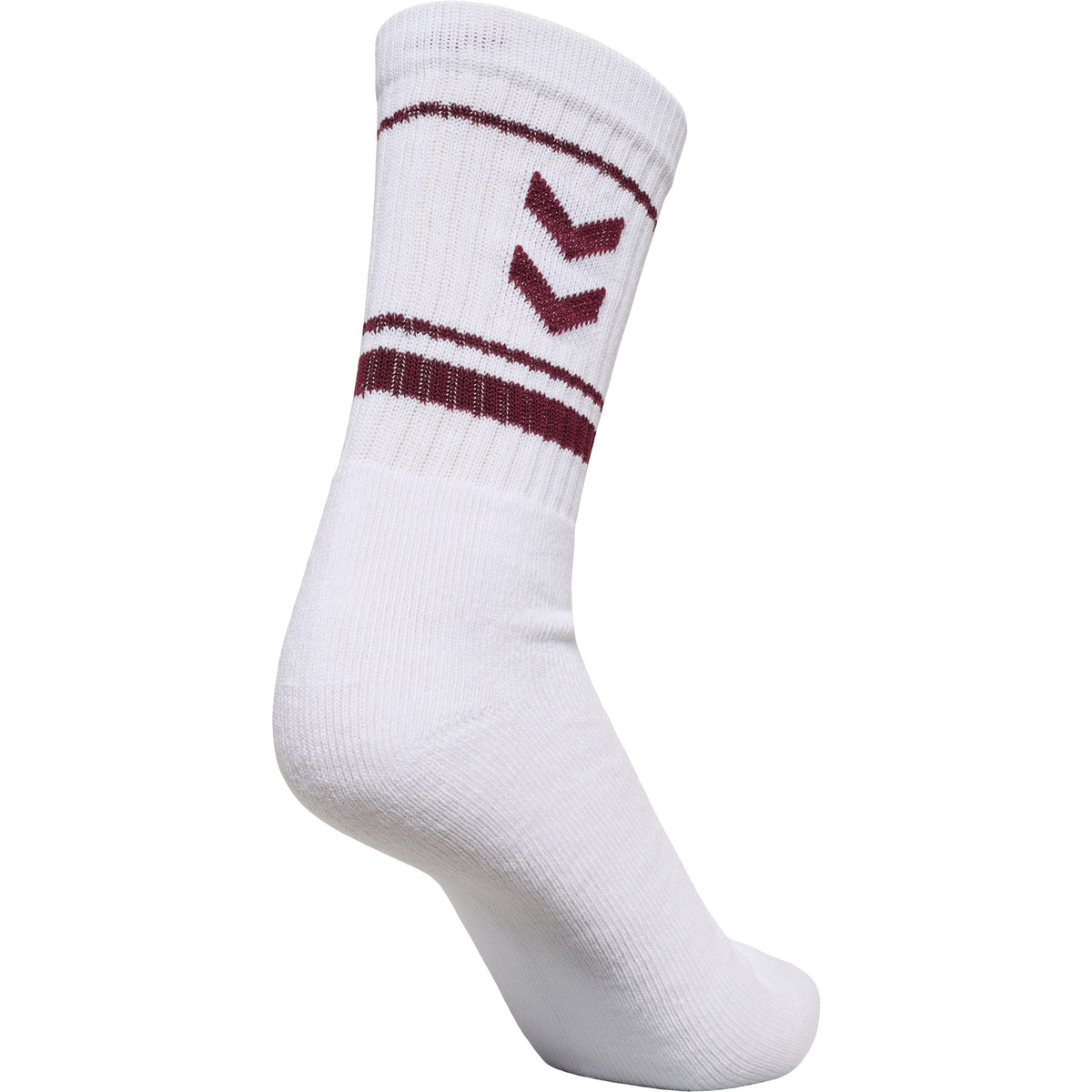 HUMMEL Stripe Crew 3-Pack Socks (burgundy)
