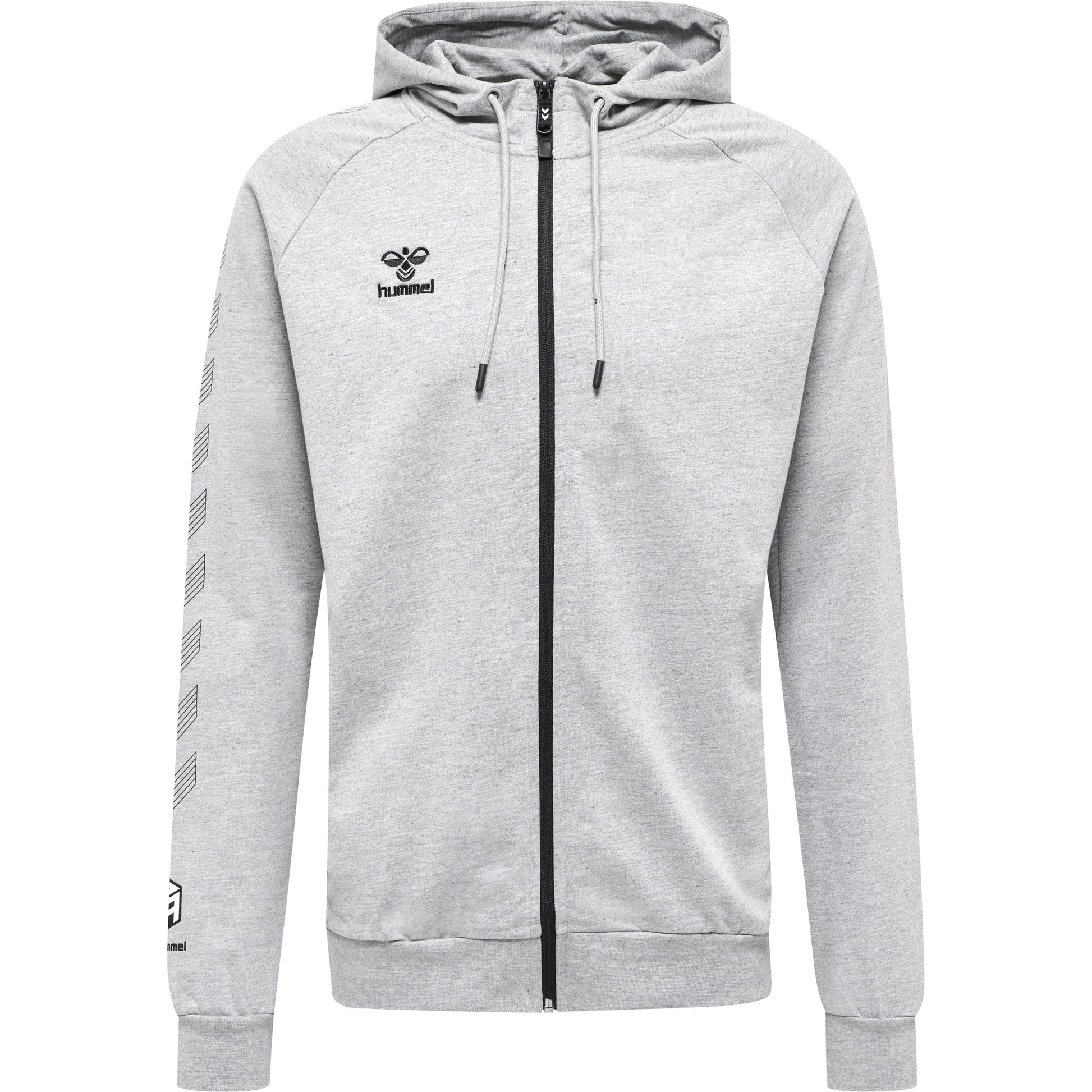 HUMMEL Move Grid Cotton Zip Hoodie Herren Grau