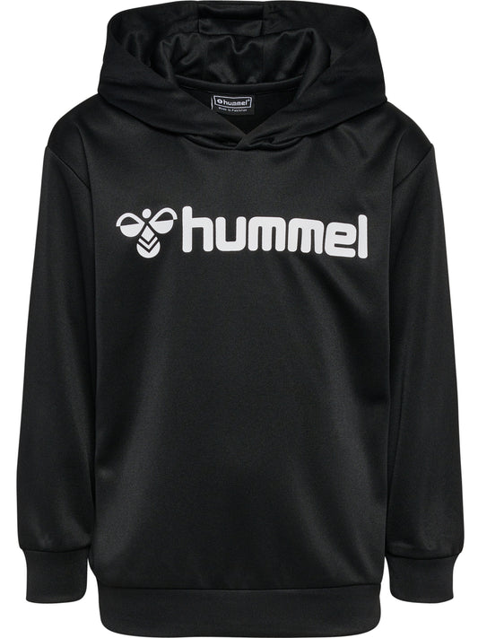 HUMMEL Logo Hoodie Unisex Kind Schwarz
