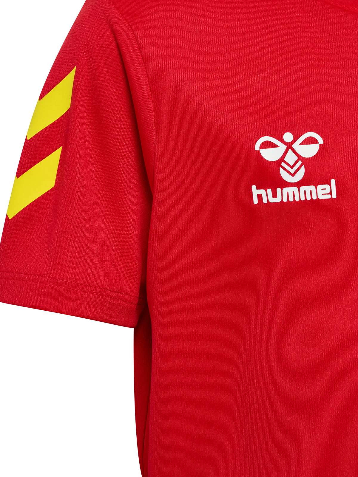 HUMMEL Essential 2.0 Jersey S/S Kind (true red/blazing yellow)
