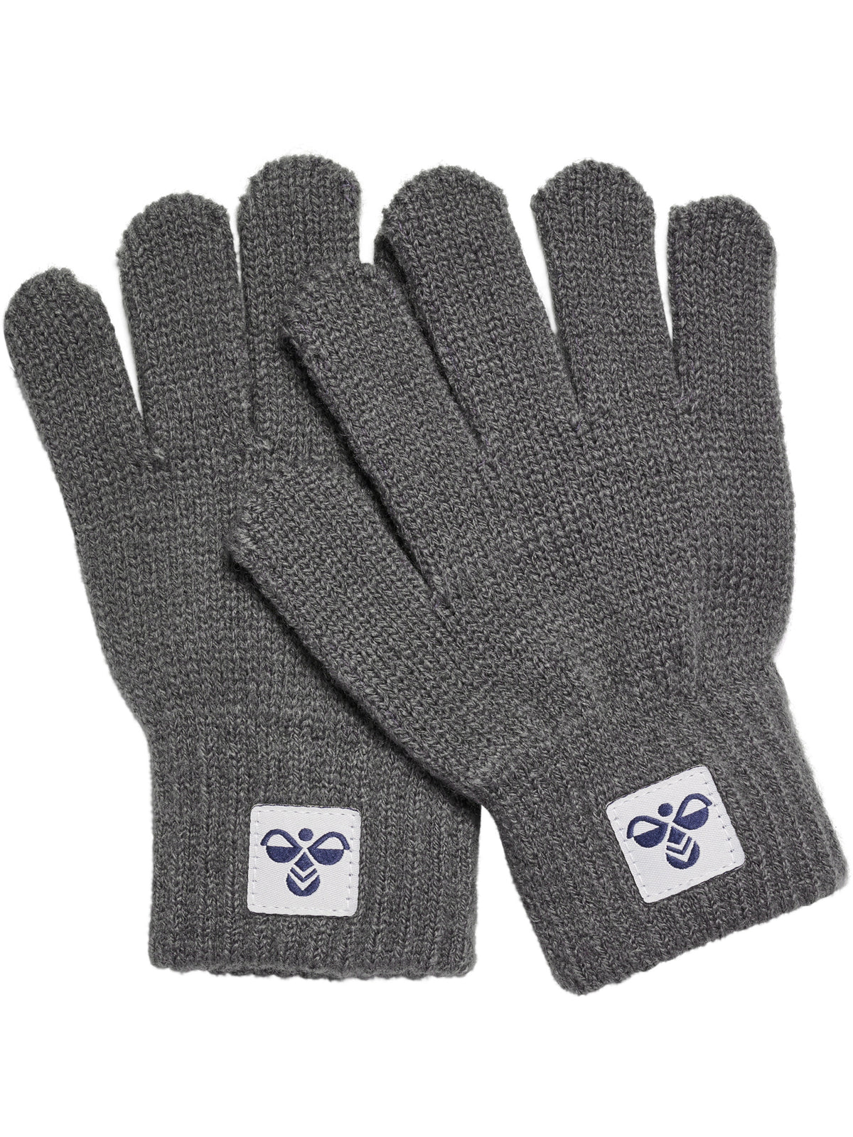 HUMMEL Knit Gloves 2-Pack Kind (dark gull gray)
