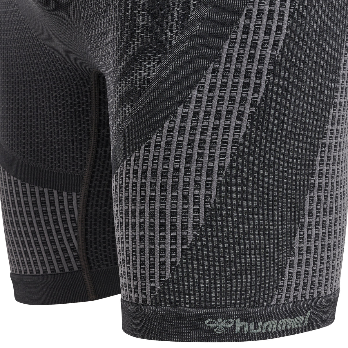 HUMMEL Mt Olli Seamless Tight Shorts (black/asphalt melange)