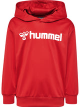 HUMMEL Logo Hoodie Unisex Kind Rot