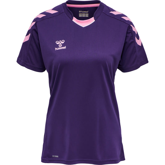 HUMMEL Core Xk Poly Jersey S/S Damen Violett