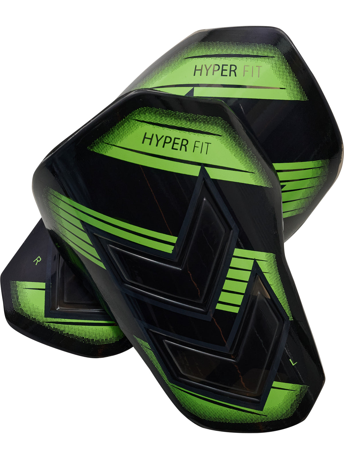 HUMMEL Shin Guards Hyper Fit (transparent/green gecko)