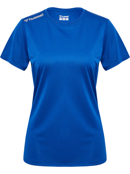 HUMMEL Run Jersey S/S Damen Blau