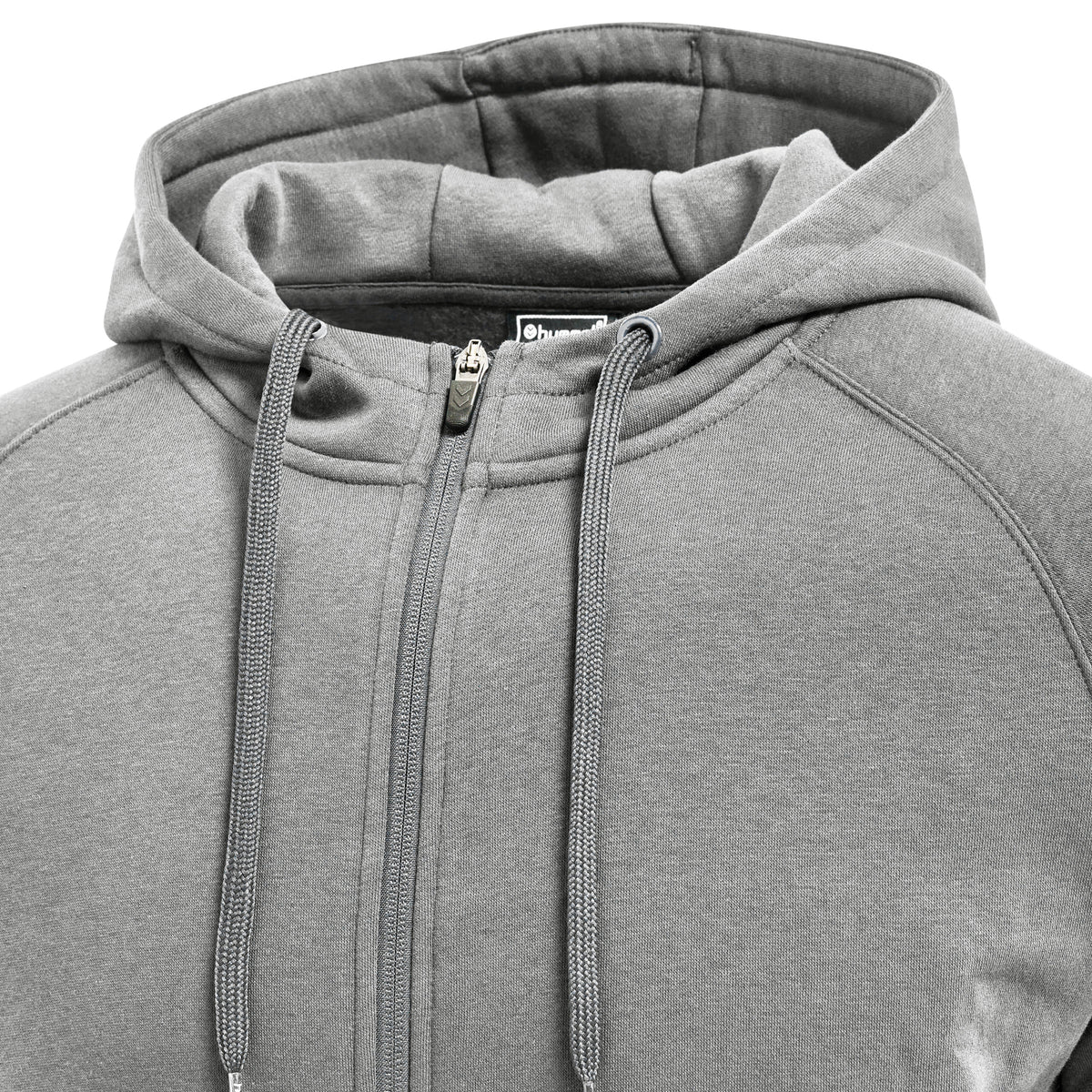 HUMMEL Red Classic Zip Hoodie (grey melange)