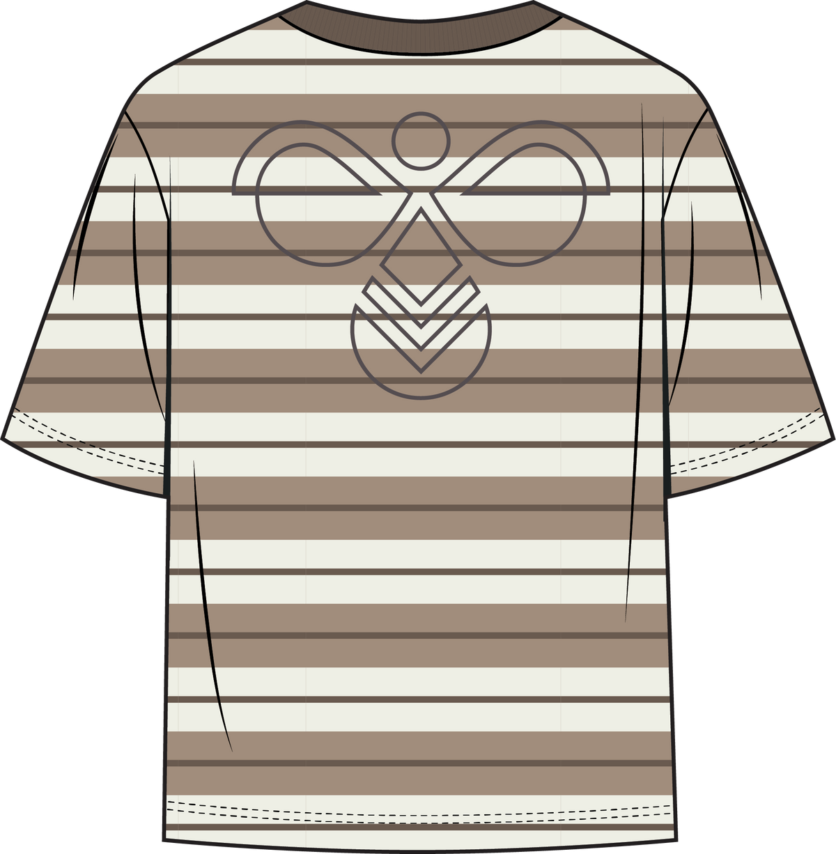 HUMMEL Filur S/S Boxy T-Shirt Kind (chocolate chip)