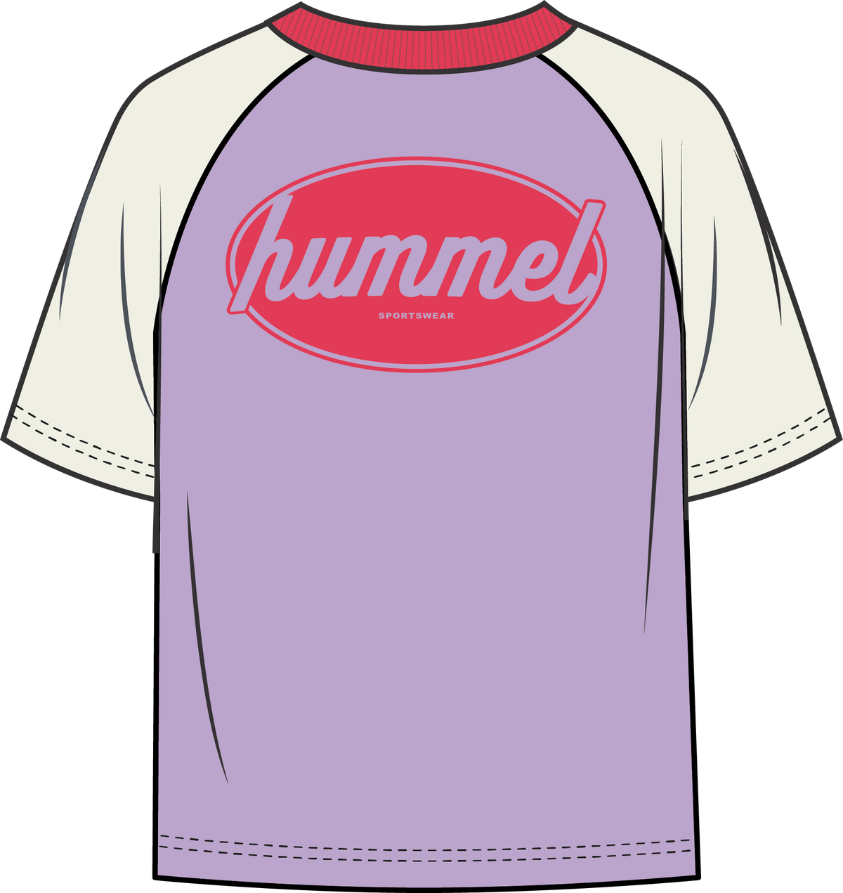 HUMMEL Toni Graphic T-Shirt S/S Kind (lavendula)
