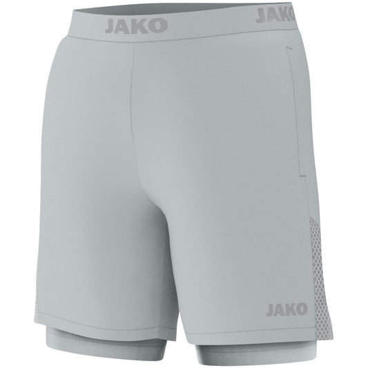 JAKO 2-in-1 Short Power Unisex Grau