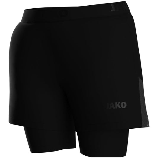JAKO 2-in-1 Short Power Damen Schwarz
