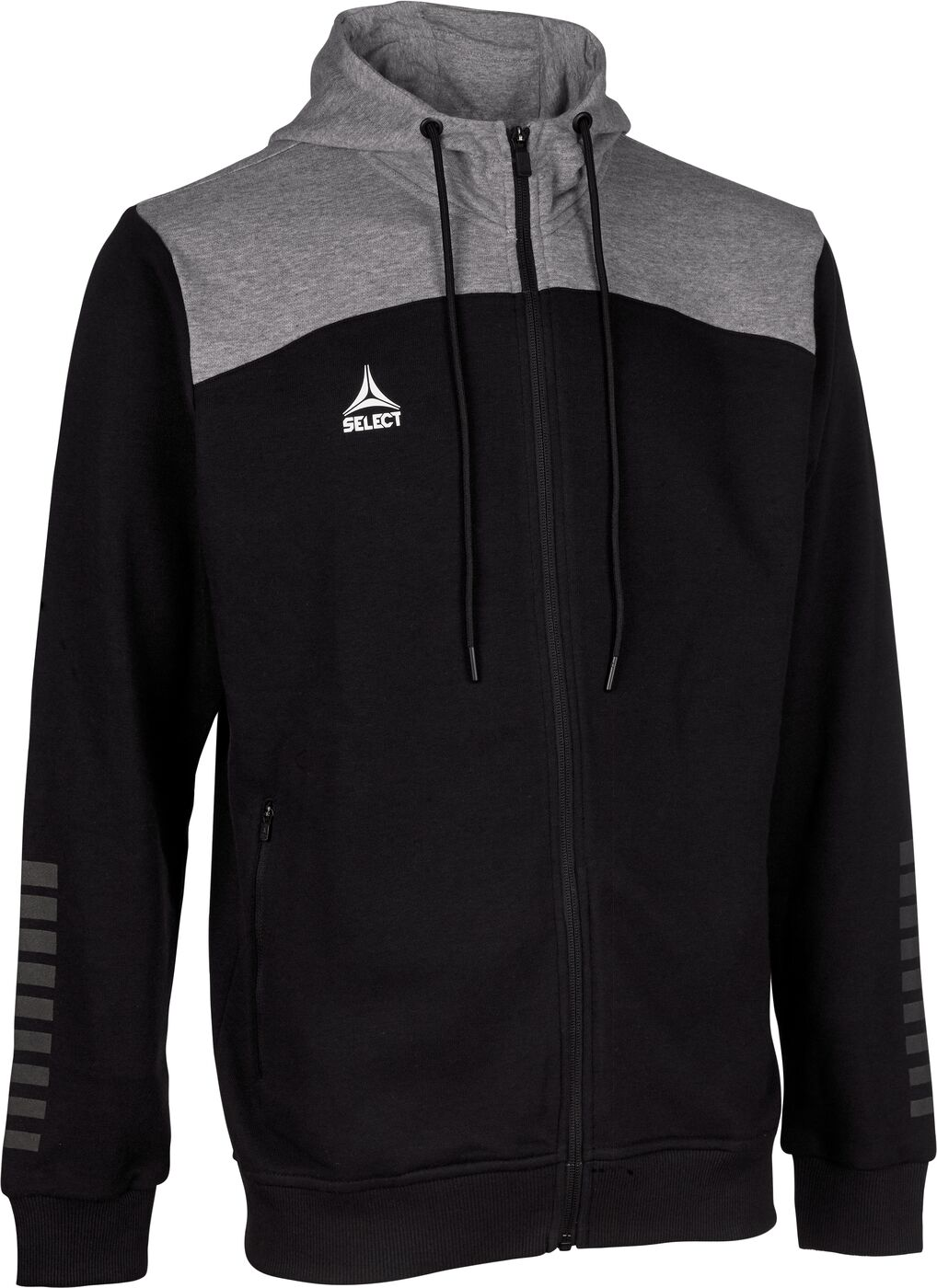 SELECT Kapuzen-Sweatjacke Oxford v22 Unisex Schwarz