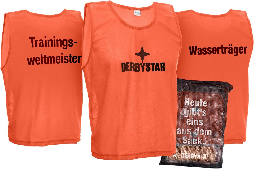 DERBYSTAR Markierungshemdchen 10er-Set Unisex Orange