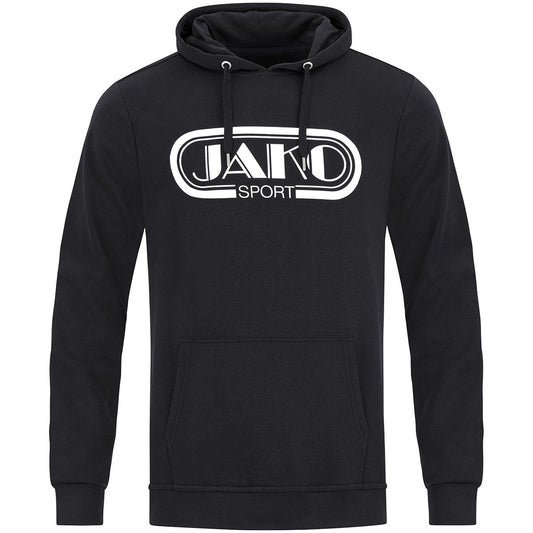 JAKO Kapuzensweat Retro Unisex Schwarz
