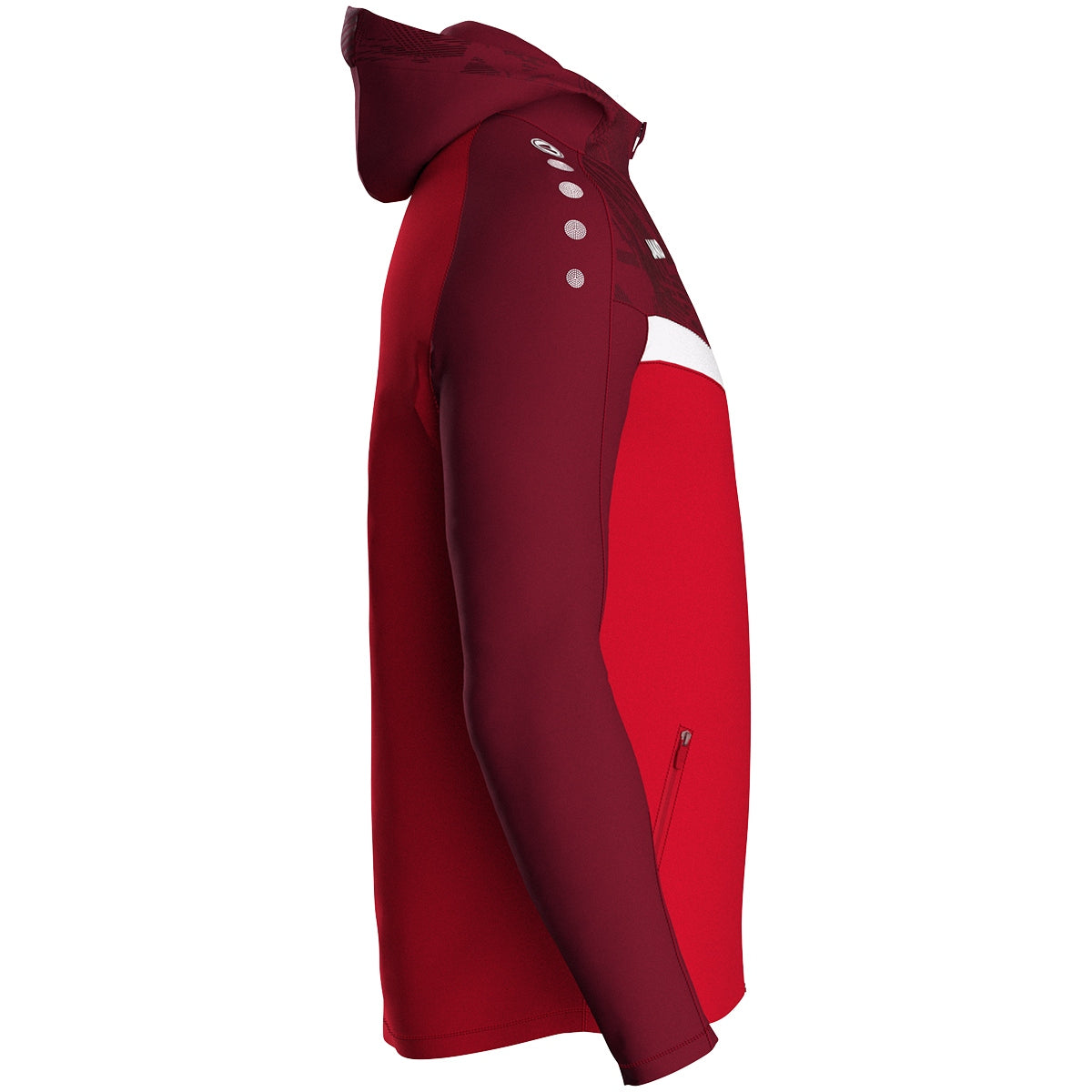 JAKO Kapuzenjacke Iconic (rot/weinrot)