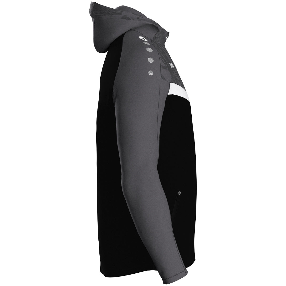 JAKO Kapuzenjacke Iconic (schwarz/anthrazit)